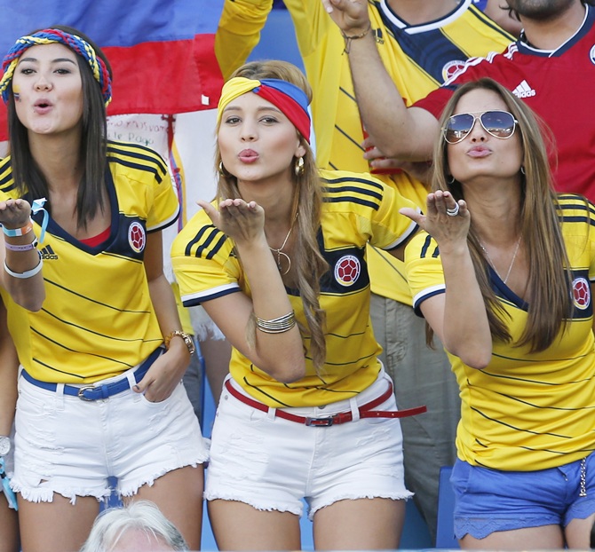 Female Fans of Copa America Live Match.
